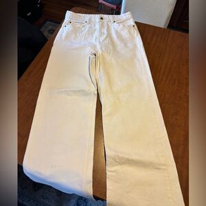 H & M white wide leg jeans 10. Perfect condition